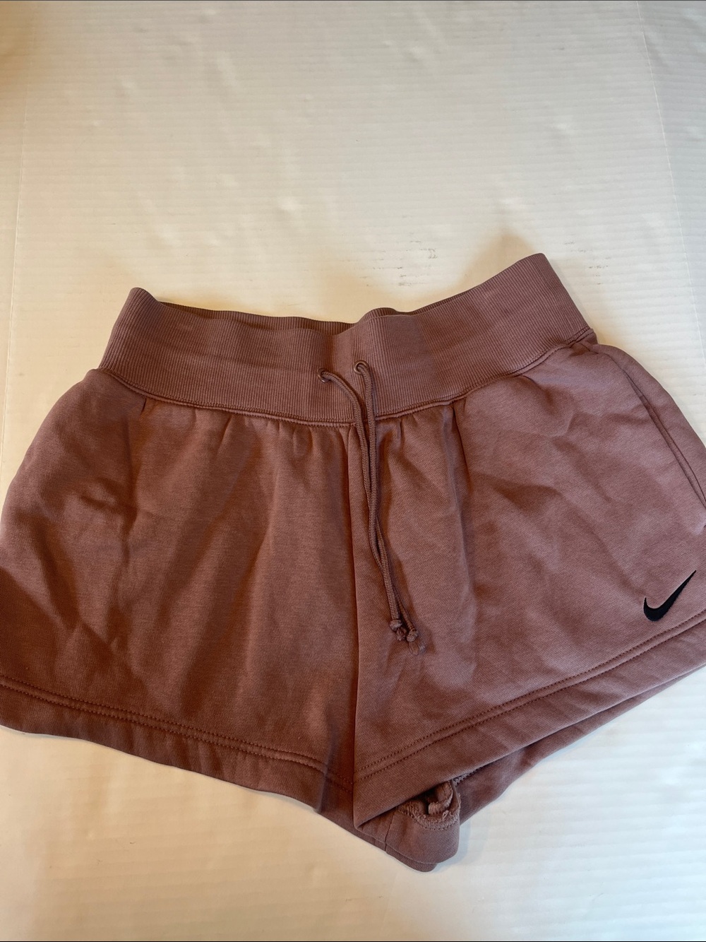 Nike Brown Ribbed Waist Athletic Shorts